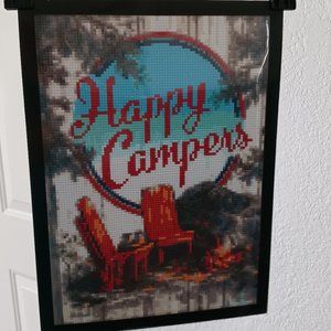 Diamond painting happy campers